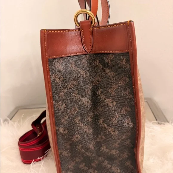 Field Carriage & Signature Coated Canvas Tote - Picture 2 of 8